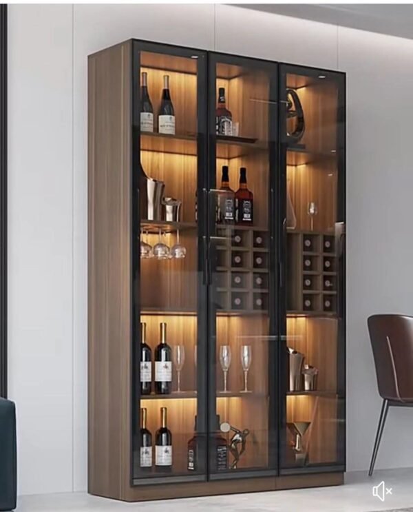 Escritorio con puertas de vidrio
